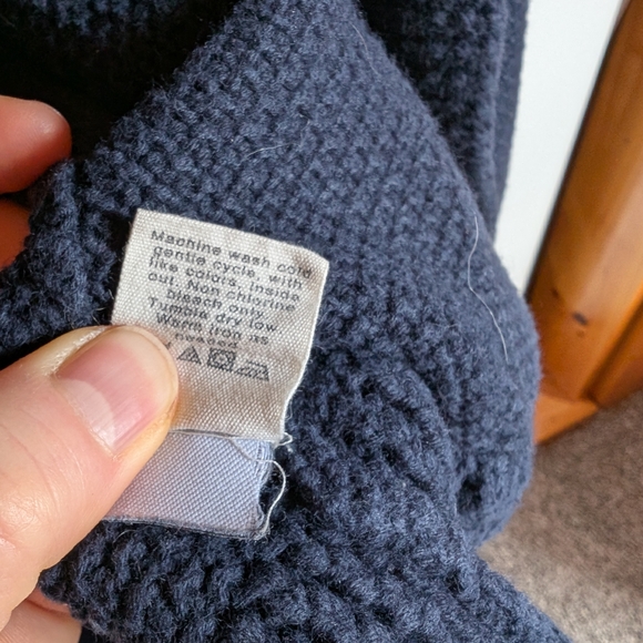 J. Crew Men's Dark Blue Cardigan Sweater - Picture 2 of 5